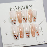 RONIKI Faux Ongles Press-On Faits Main, Design Personnalisé, Réutilisables, Faible MOQ, Fournitures de Gros pour Salons – Vente Chaude