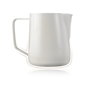 600ml màu trắng sữa kim loại hấp bình cấp thực phẩm sắc nét miệng cho cà phê Cappuccino Latte nghệ thuật - Product Image 1