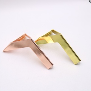 Hardware per mobili dal Design moderno gambe per divani in metallo nero opaco di alta qualità in stile industriale gamba in oro rosa - Product Image 2