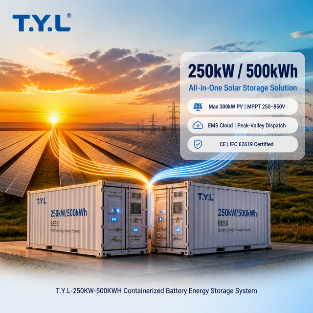 250kW 500kWh for Ports and Cold Chain Facility Shipyard Shore Power On-Grid Modular Expandable Commercial Energy Storage System