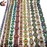 Décorations personnalisées écologiques pour costumes de carnaval, strass thermocollants en résine, appliques en cristal pour vêtements, chaussures et sacs