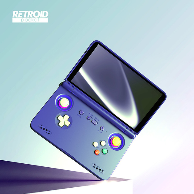 Retroid Pocket Flip 2 Handheld Gaming Console Android 13 5.5-inch 1080p AMOLED Touchscreen 5000mAh Battery Wi-Fi Games