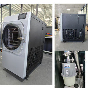 เครื่องอบแห้งแบบแช่แข็งเกรดอาหารสำหรับขนม ผลไม้ พร้อมปั๊ม PLC อัตโนมัติ ความจุ 20 กก. - Product Image 5