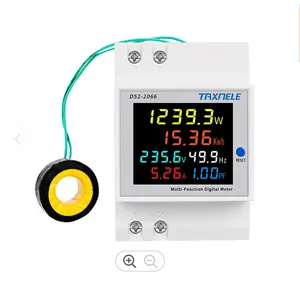 AC monitor 110V 220V 380V 100A Voltage Current Power Factor Active KWH Electric energy Frequency meter VOLT AMP