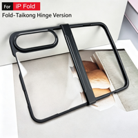 Coque Duo pour iPhone, protection de la charnière, transparente, antichoc, PC TPU, coque de protection pour téléphone