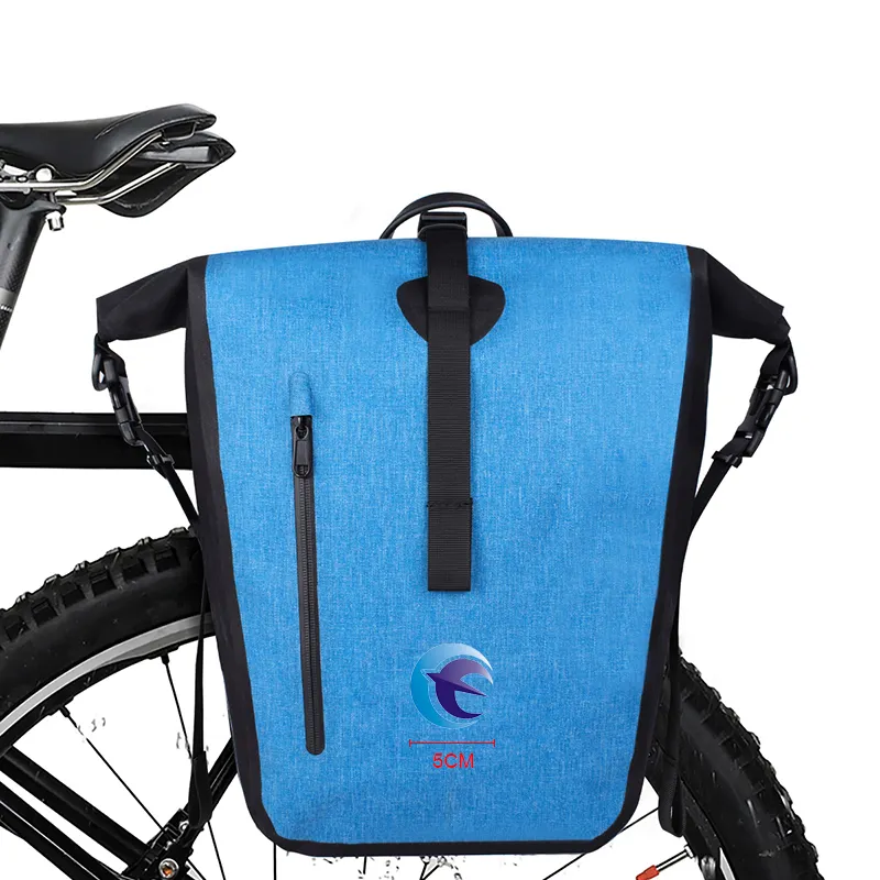 New Trending Large Space Water Resistant Heavy Duty Bicycle Pannier Bag For Touring