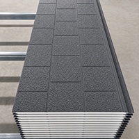 Panneaux isolants en aluminium pour garage, acier Galvalume, mousse PU, résistants à l'humidité, pour bardage de chambre froide