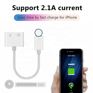 2 in 1 Adapter Kopfhörer Audio Musik Ladegerät Adapter für iPhone 11 iphone 7 5s 6 6s für USB Kabel <span class=keywords><strong>3</strong></span>,5mm Jack headset adapter - Product Image 4