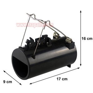 Trampa de túnel de plástico negra para exteriores, de acción rápida, para ratones, topos y langostas, para roedores y langostas. - Product Image 2