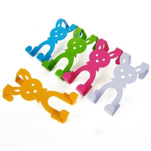 No Drill Cartoon Rabbit Door Hook Creative Iron Over-The-Door <b>Hanger</b> for Clothes Hats Bags - <b>Space</b> <b>Saving</b> Durable Door Back Hook - Product Image 1