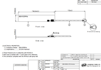 Antenne intégrée compacte personnalisée 868~920MHz 915MHz, antenne patch intégrée, câble coaxial 1.13, bande ISM LoRa, antenne PCB interne