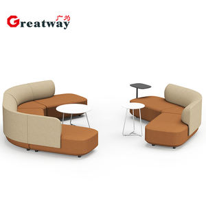 Greatway SF134 Sofá semicircular para área de conferencia comercial Muebles de vestíbulo Sala de espera Juegos de sofás Salón moderno Oficina - Product Image 4