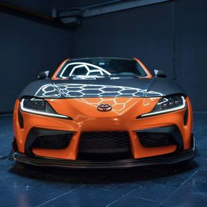 Alerón Delantero de Fibra de Carbono, Divisores Laterales, Alerones Canard, Molduras para Toyota Supra A90 A91 MK5 2019+ Estilo V AutoTuning - Product Image 3
