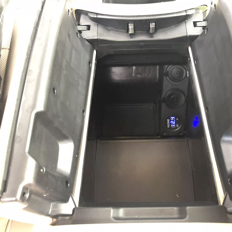 Boîte De Rangement Pour Accoudoir Avec USB LED Pour Mercedes