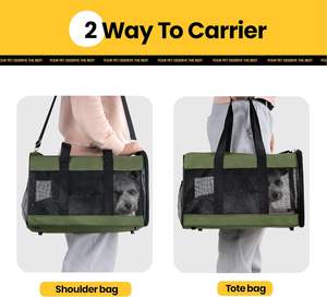 Büyük kediler için taşıma katlanabilir seyahat taşıyıcısı köpek taşıyıcı yumuşak taraflı Pet çanta - Product Image 6