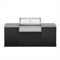 Cuisine extérieure modulaire en acier inoxydable moderne et personnalisée avec barbecue