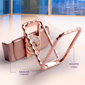 Cute Cat Clip Phone Holder Rose Gold Alloy Desktop <b>Stand</b> Universal <b>For</b> Mobile Phones And <b>Tablets</b> - Product Image 1