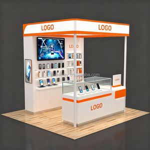 Kiosque de réparation de téléphones portables pour centres commerciaux, vitrine en verre avec éclairage LED, kiosque de réparation de téléphones pour centres commerciaux - Product Image 4