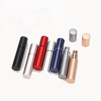 Atomiseur de parfum de luxe rechargeable en cuir PU 5 ml, mini flacon portable rechargeable