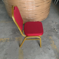 Mobilier de chaise de salle de banquet d'hôtel de mariage rouge de restaurant empilable en gros d'approvisionnement d'usine