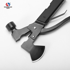Hongfeng Portable pliant <span class=keywords><strong>multifonction</strong></span> de qualité industrielle hache <span class=keywords><strong>outil</strong></span> de survie en plein air et lutte contre l'incendie Camping marteau ensemble multi-outils - Product Image 4
