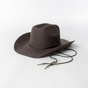 Chapeau Fedora Western Vintage Australien en Pure Laine Classique à Large Bord pour <span class=keywords><strong>Cowboy</strong></span> et Cowgirl, Idéal pour Fêtes et Activités de Plein Air, Unisexe, Vente en Gros - Product Image 3