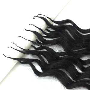 <span class=keywords><strong>KAMA</strong></span> Double-Strand all'ingrosso acqua/profondo/Afro piume ricci uncinetto estensione dei capelli onda di acqua capelli umani per trecce per la creazione - Product Image 5