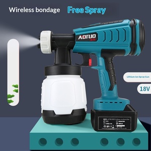 Cross-border lithium <b>battery</b> brushless spray gun high-pressure spray gun spray tool latex paint spray gun wholesale - Product Image 2