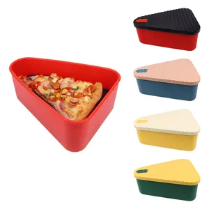 Scatola per Pizza in Silicone eco-friendly stampata personalizzata contenitore per uso domestico e organizzazione moderne scatole a prova di impasto per Pizza