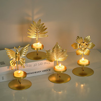 Chandelier scandinave en fer fait main pour bougies chauffe-plat, porte-bougie d'aromathérapie pour salon, table à manger, décoration romantique