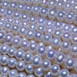 Collier de perles d'eau douce du lac de montagne de Zhuji, perles de chaîne de maman sous la lumière forte, perles véritables, cadeau de fête des mères, vente en gros - Product Image 4