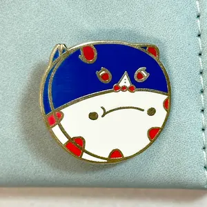 Professional custom fashion kawaii cartoon hard enamel lapel pin hat pins