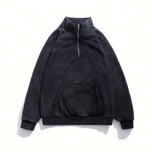 Veste zippée à col haut en polaire pour hommes pour le printemps 2025 Couleur unie - Product Image 1