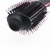 Brosse à cheveux ionique en plastique, ensemble lisseur et peigne pour hommes, avec logo personnalisé, pour cheveux bouclés, moteur 110 000 tr/min, tout-en-un