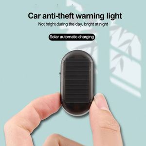 Feu de signalisation universel à LED pour voiture, alimenté par énergie solaire, lampe stroboscopique d'alarme avec fonction antivol, en matériau ABS, signal de prudence - Product Image 6