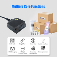 Módulo de Escáner Integrado YHDAA, Motor de Escaneo con Detección Automática, Lector de Códigos de Barras de Montaje Fijo USB TTL RS232, Escáner de Códigos QR 2D