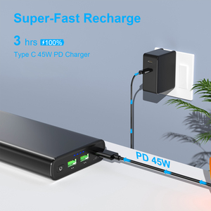 ที่ชาร์จพกพาโลโก้สั่งทำได้ PD 100W ซุปเปอร์ชาร์จเจอร์ พาวเวอร์แบงค์ 30000mah ที่ชาร์จโทรศัพท์ ความจุขนาดใหญ่ พาวเวอร์แบงค์ 20000mAh สำหรับแล็ปท็อป - Product Image 3