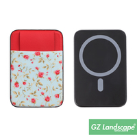 Penyangga Kartu Ponsel Magnetik Motif Bunga Bohemian Polka Dot, Elastis, Tempel, Anti Jatuh, Dompet Ponsel untuk magsafe