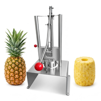 Handmatige ananasschilmachine Commerciële fruitenschiller van roestvrij staal Eenvoudige bediening