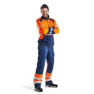 BLAKLADER - 355825285389XXL Sudadera Hi-Vis con cremallera completa Naranja/Azul marino-EAN 7330509623626 ROPA DE TRABAJO DE LA HI-VIS - Product Image 3