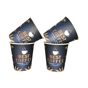 แก้วกระดาษกาแฟแบบใช้แล้วทิ้งพิมพ์ลายตามสั่งคุณภาพสูงขนาด 7 ออนซ์ - Product Image 1