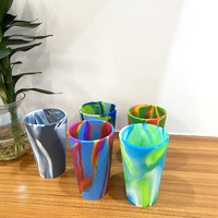 Tasse de vin incassable d'eau potable de silicone pour le voyage