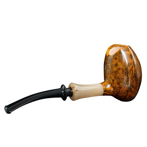 Handmade Briarwood Pipe Freestyle Solid Wood 3mm Filter Core Tobacco Pipe for Men - Product Image 2