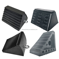 Cale de roue de produit de sécurité robuste avec poignée en plastique PU mousse caoutchouc cales de roue pour camion RV remorque Garage avion