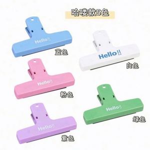 Custom Durable Magnetic Memo Clamp Student Book with Logo Wholesale Promotional Gift Colored <b>Plastic</b> Hand Account Bill - Product Image 3