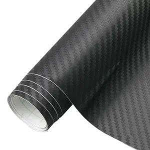 Vehicle Auto Glossy Carbon Fiber Vinyl Car Wrap Film Carbon Fiber Sticker Blue Carbon Fiber Vinyl Wrap For Car