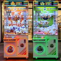 MOQ 1 pièce, Conception personnalisée, Machines à griffes à monnayeur pour poupées et jouets d'arcade avec accepteur de billets, Grue de jeu d'arcade