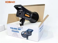 KdbaoYM600SS 100W Lumière d'appoint LED professionnelle portable pour photographie, température de couleur réglable 3200-6500K pour le streaming en direct