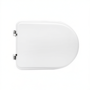 Asiento de Inodoro Redondo de Plástico Blanco con Cierre Lento para Baño - Product Image 3