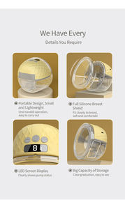 Anly Kiss Hot Sale Fabrik benutzer definierte natürliche 3D-Stillen Freis prec heinrich tung Mini Wireless Silikon tragbare elektrische Milch pumpe - Product Image 4